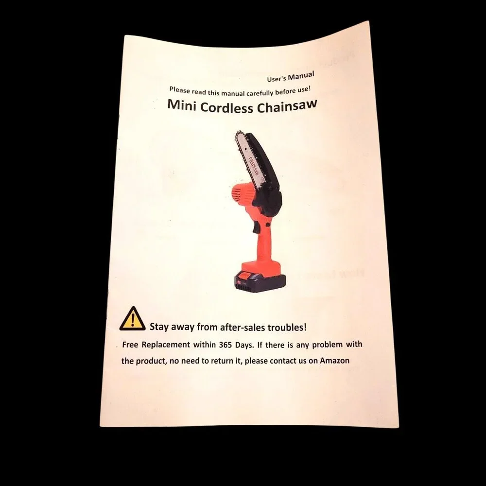 Tietoc Mini Cordless Chainsaw w/ Case Accessories 6" Blade 2-Batteries Portable - Picture 8 of 9